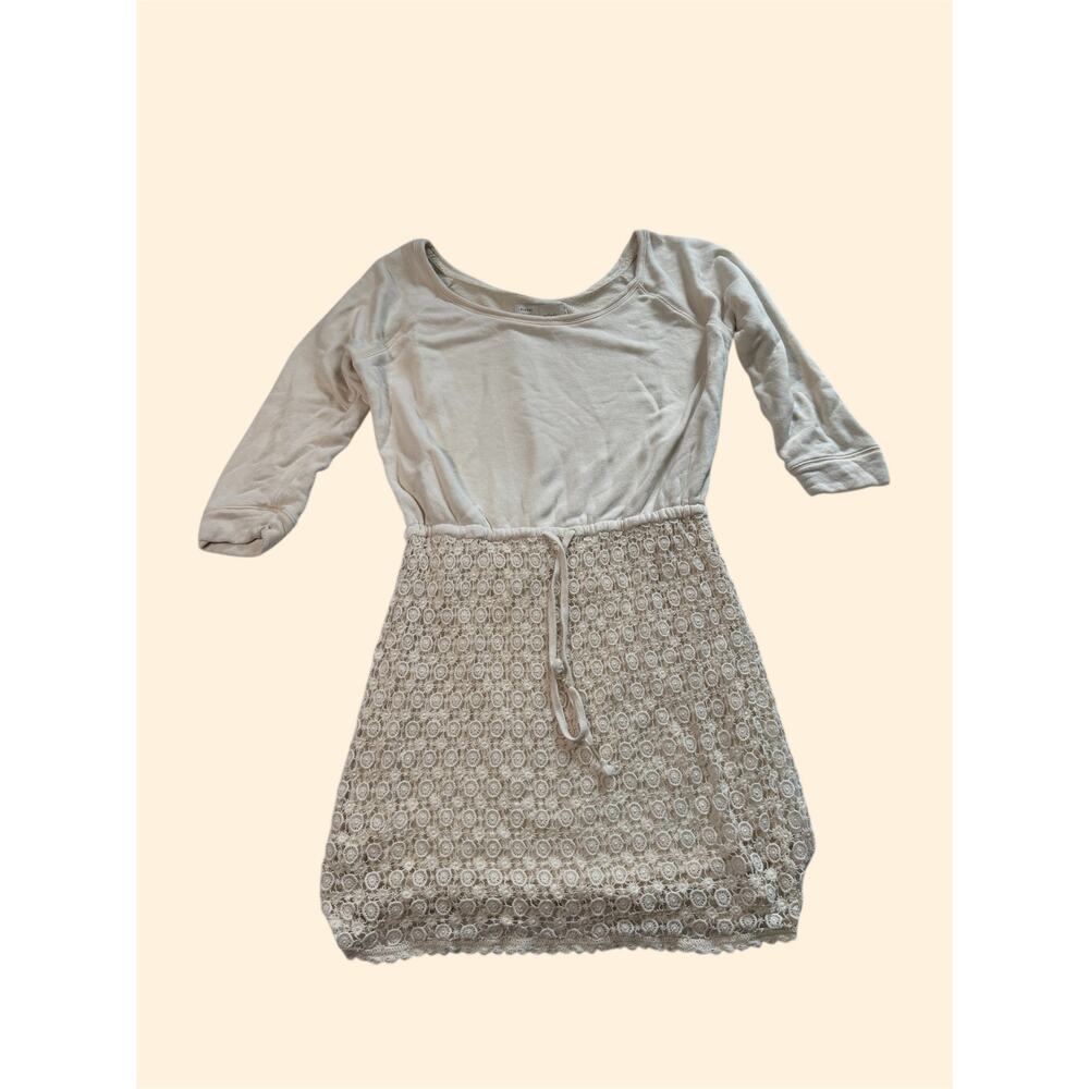 Anthropologie Monday Tuesday Wednesday Cream Beige Dress Romper Style Medium